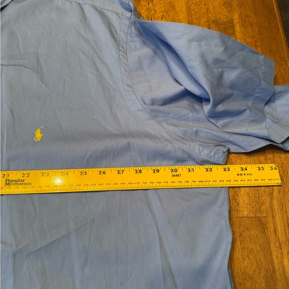 Ralph Lauren Men's Feather Weight Twill Light Blue 4XLT Yellow Pony - Picture 2 of 10